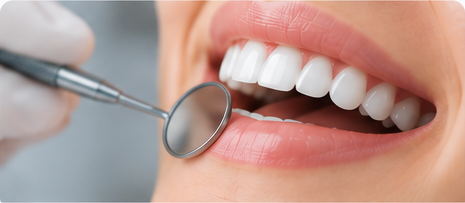 Procedimento de limpeza dentária